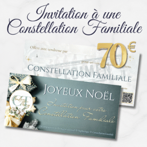 Bon Cadeau de Noël – Invitation pour votre Constellation Familiale